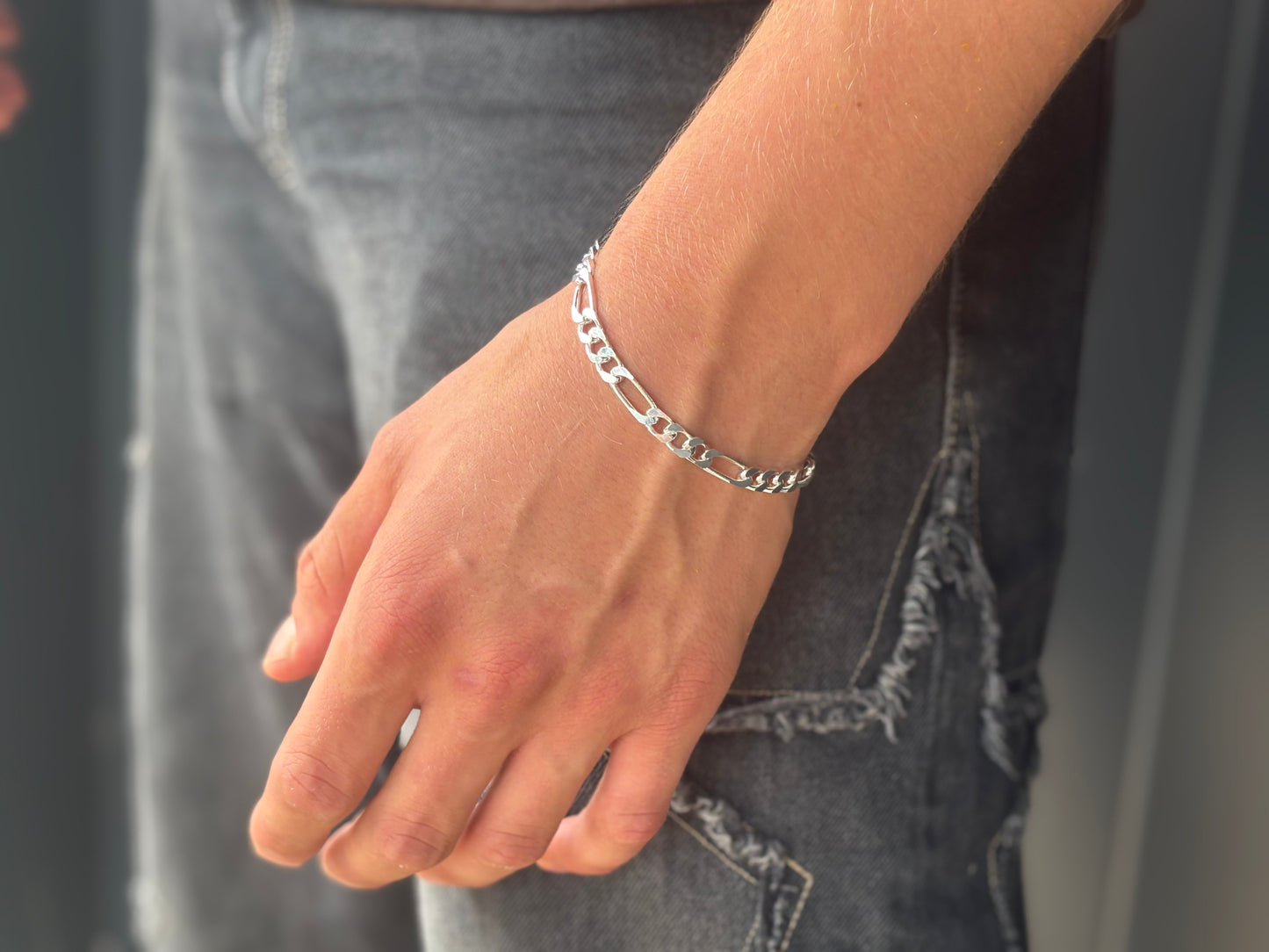 Figaro armband 925 zilver