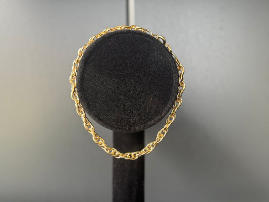 Gevlochten armband 18kt goldplated