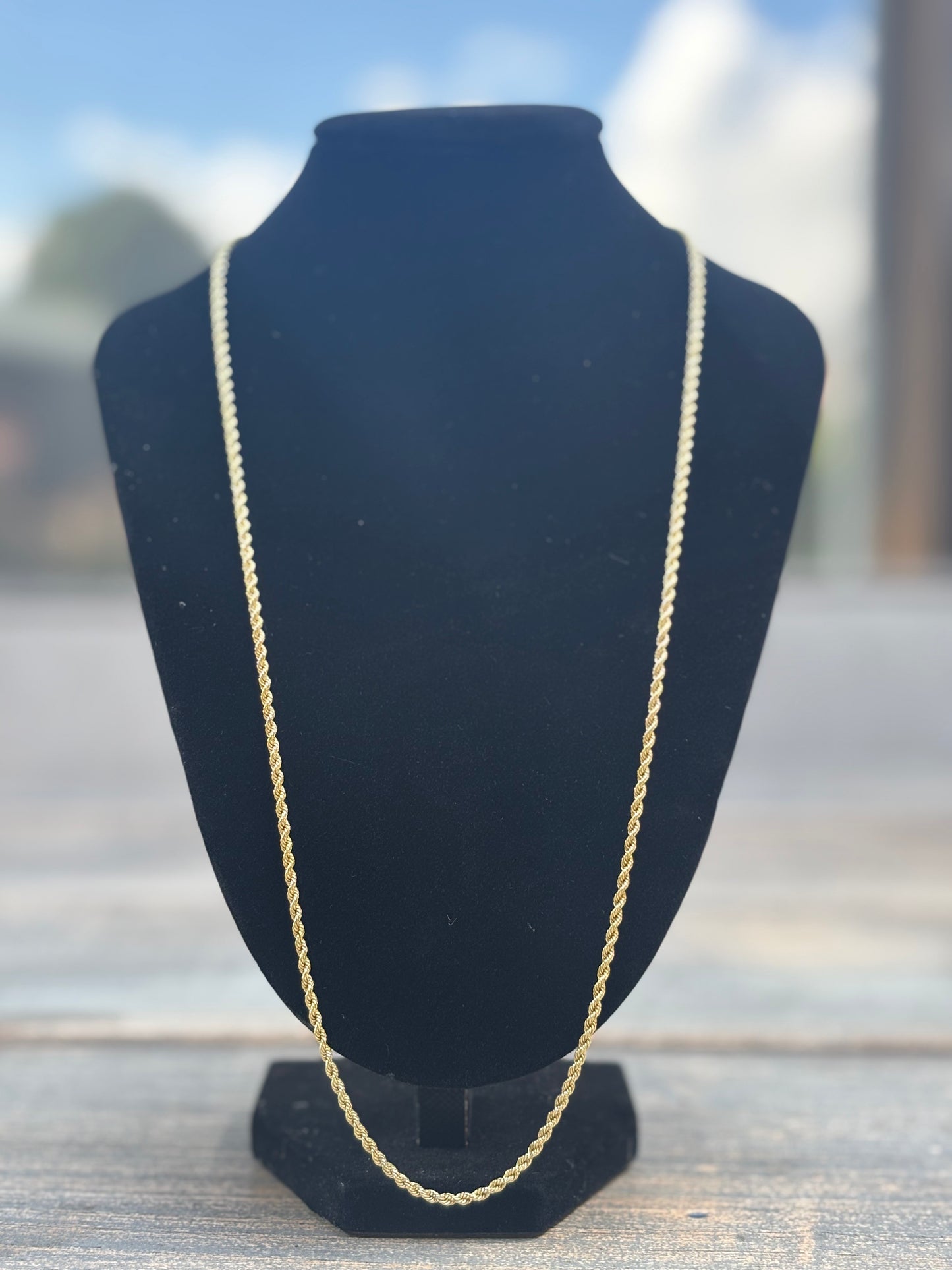 Rope Chain 9kt goud