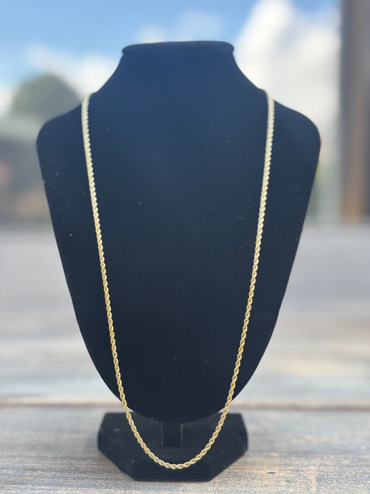 Rope Chain 9kt goud