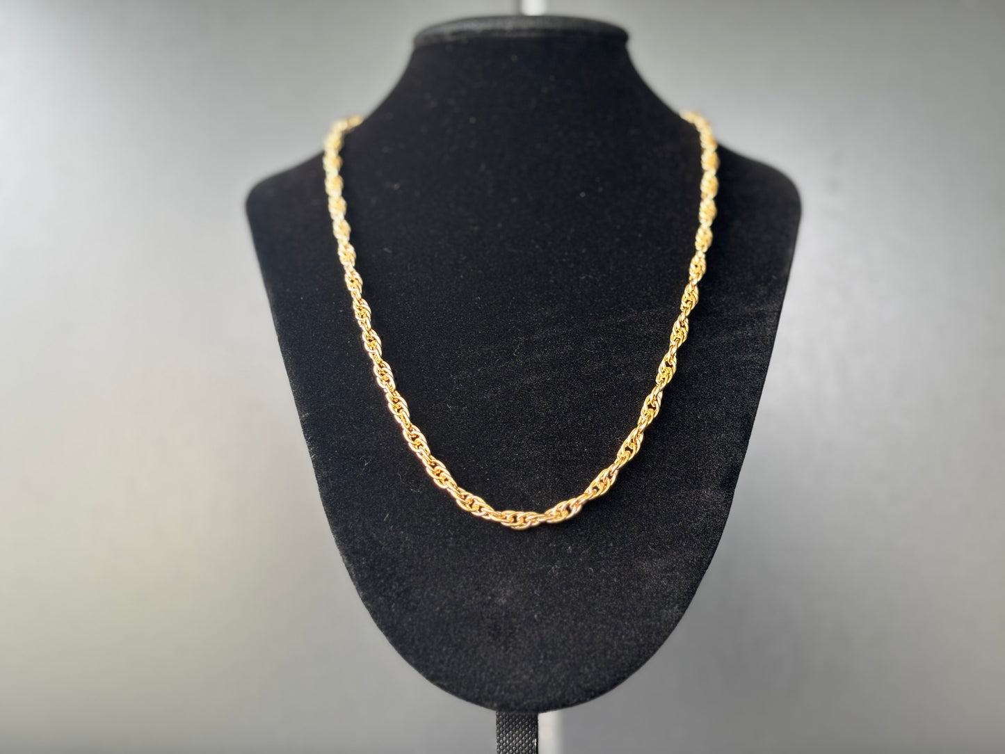 Braided chain 18kt gold plated
