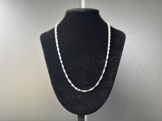 Singapore ketting 925 zilver