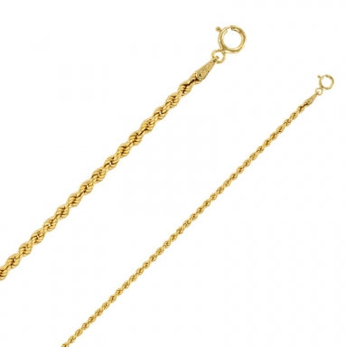 Rope Chain 9kt goud